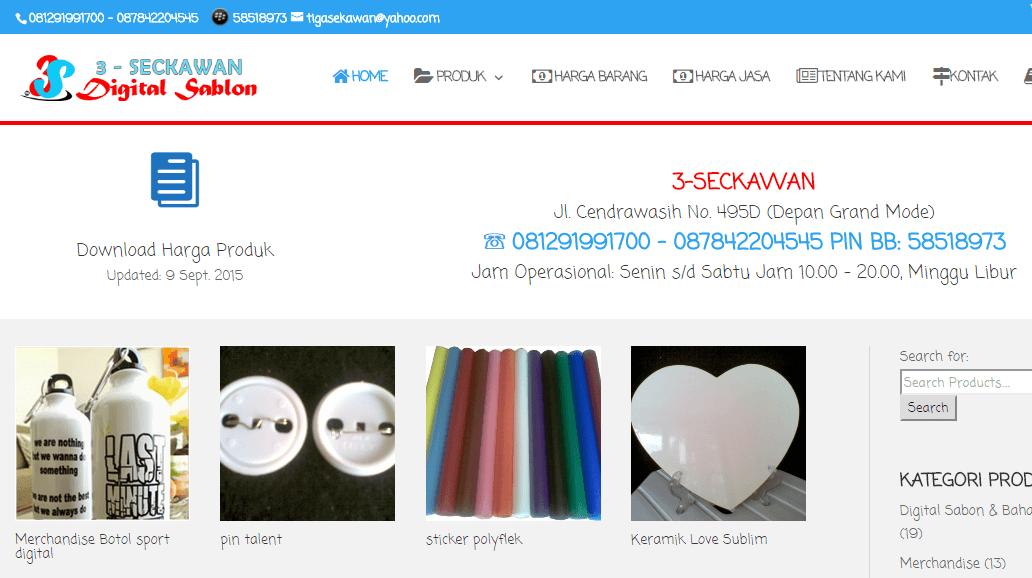 3-Sdigital Sablon. Bisnis Penjualan Alat Sablon Digital dan Mercandise