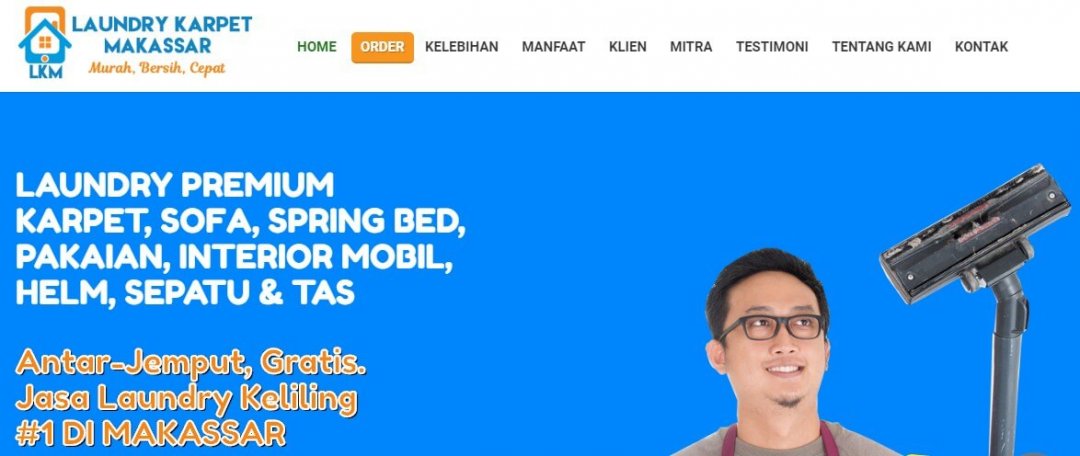 Laundry Premium – Website Profil & Order Laundry