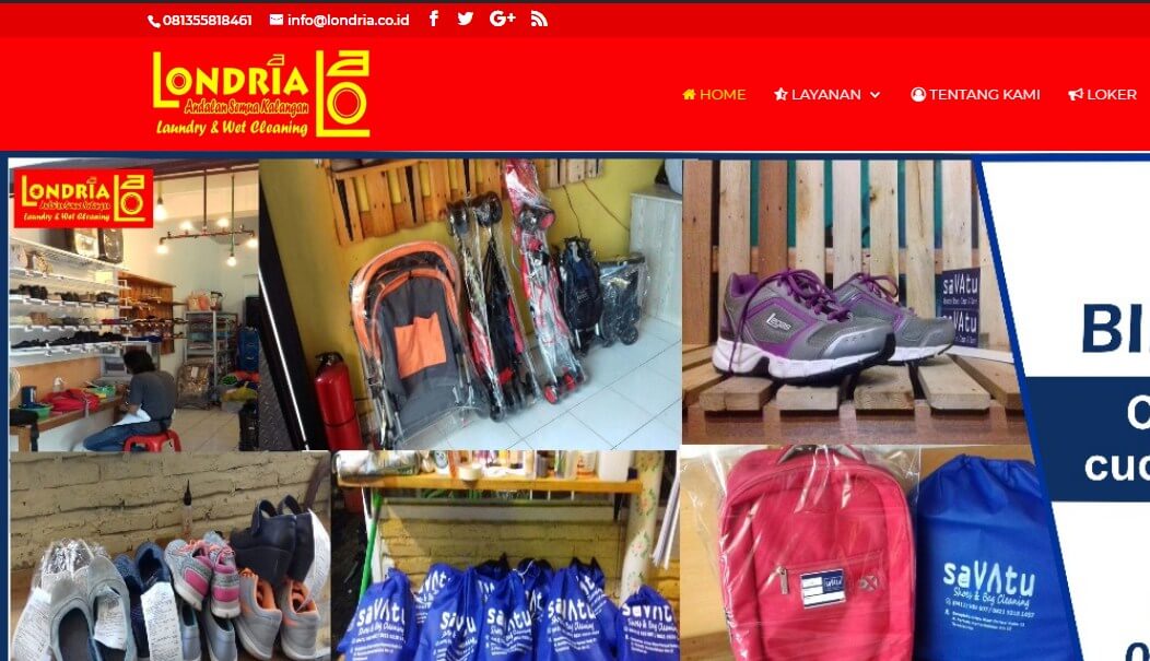 Londria – Website Booking Layanan Laundry
