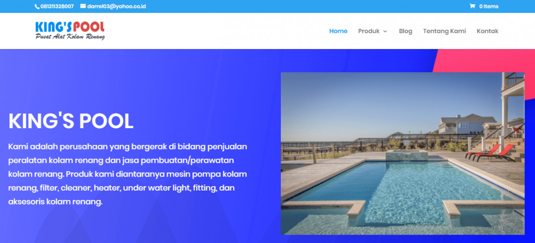 CV. King’s Pool – Toko Online Alat Kolam Renang Makassar
